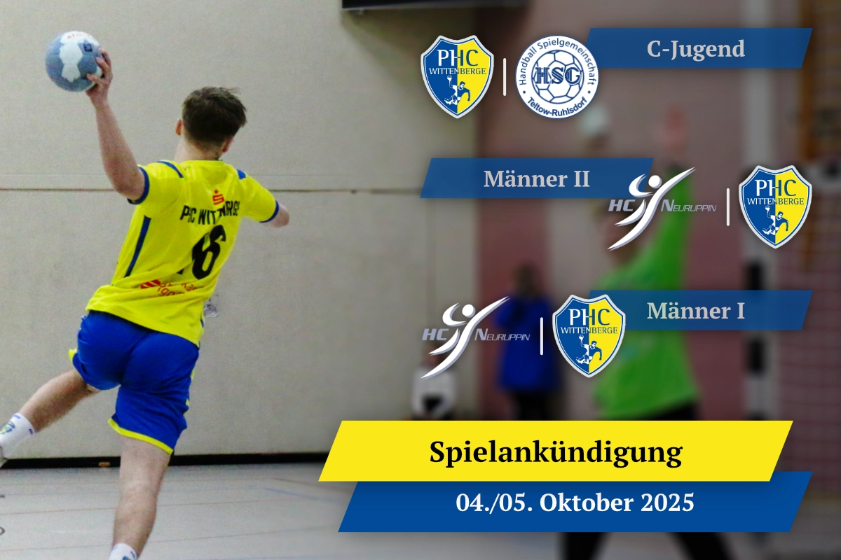 Spielankündigung 04./05. Oktober 2025