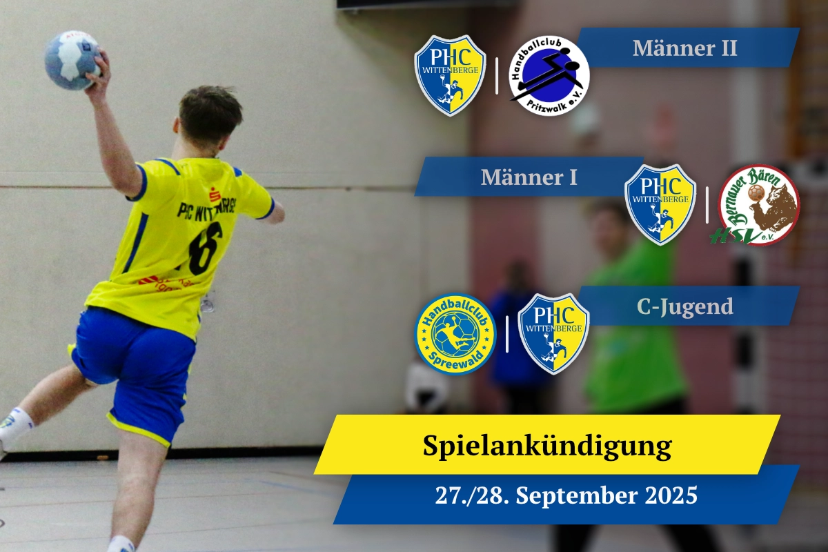 Spielankündigung 27./28. September 2025