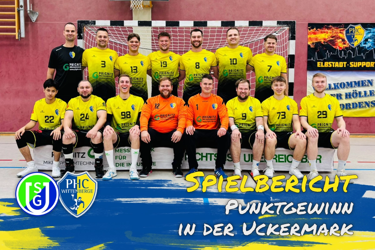 Beitragsbild mit Link zum Spielbericht der Männer 1 gegen die SG Uckermark am 24. Januar 2026