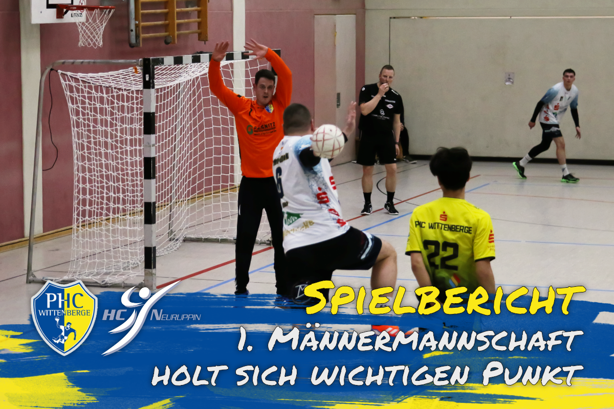 Beitragsbild mit Link zum Spielbericht der Männer 1 gegen den HC Neuruppin am 28. Februar 2026