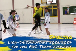 Saisonstart: Drei PHC-Teams auswärts gefordert